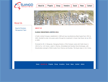 Tablet Screenshot of elangoindustries.com